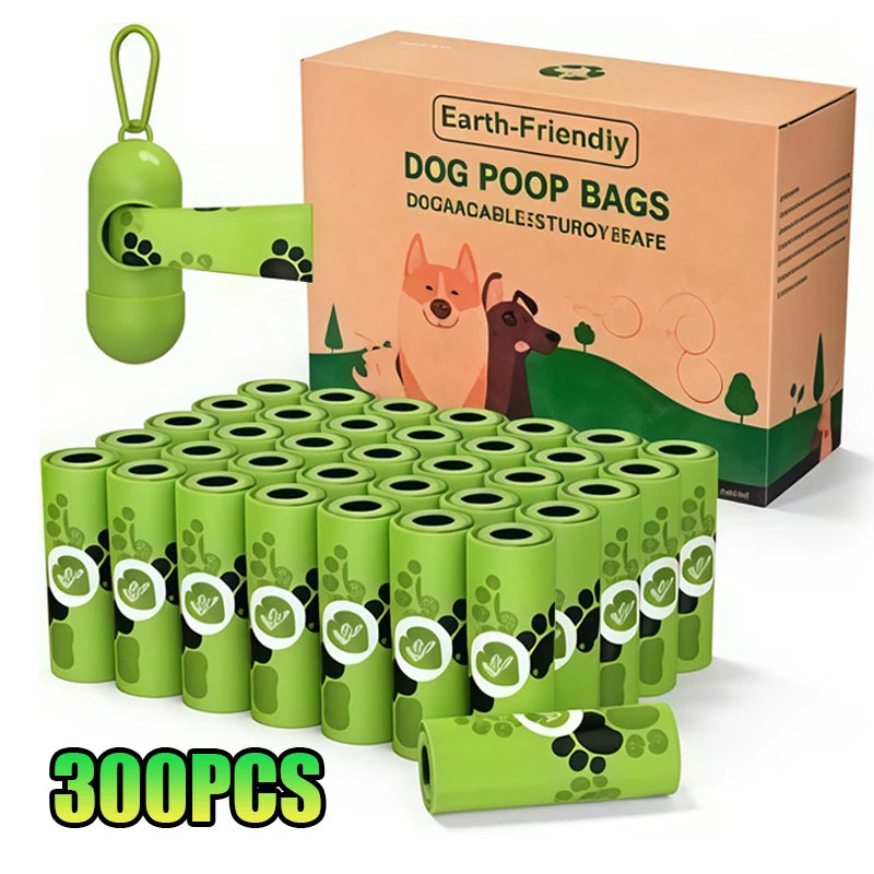EPI Pet Biodegradable Dog Poop Bags Biobase Scented Pet Poop Bags with Holder Extra Thick Leakproof Dog Poop Bags with Dispenser