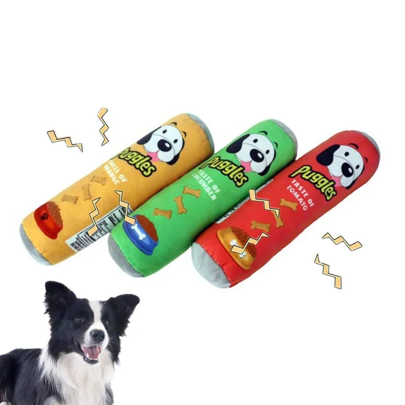 Stuffed Raw Dog Joint Plush Squeaker Molar Toys for Pet Resistant Dogs Small Puppy Sound Interactive Dog Bite Chew Toy Supplier