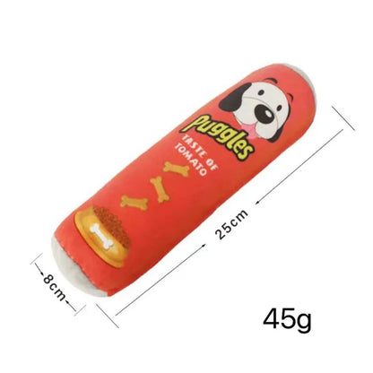 Stuffed Raw Dog Joint Plush Squeaker Molar Toys for Pet Resistant Dogs Small Puppy Sound Interactive Dog Bite Chew Toy Supplier