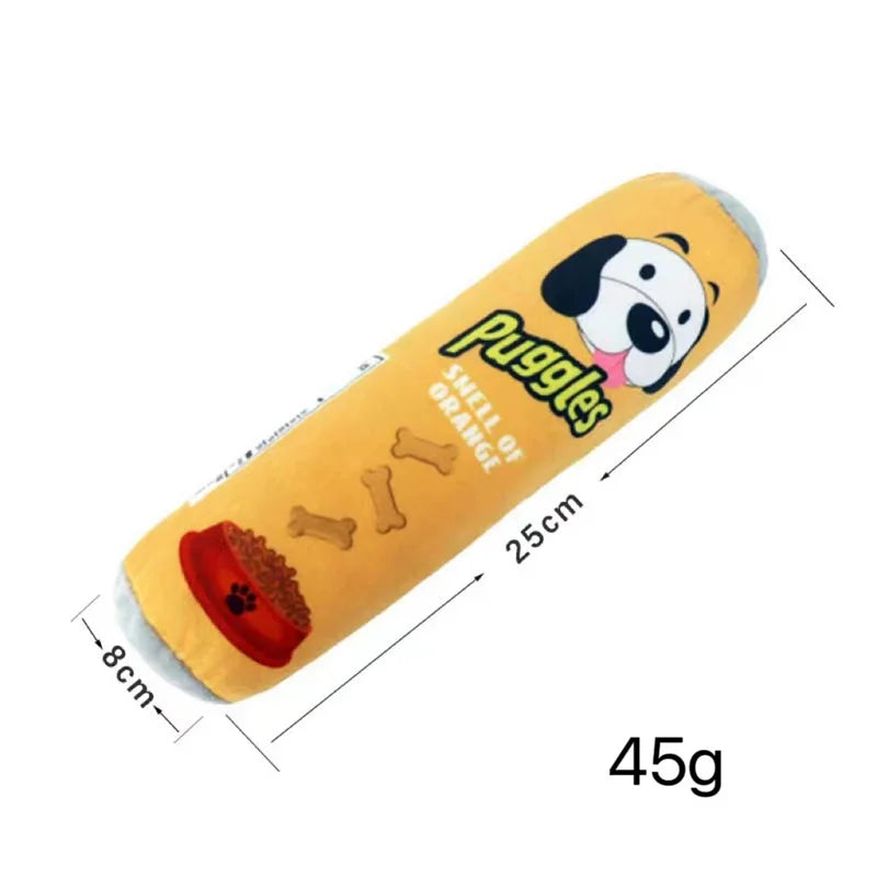 Stuffed Raw Dog Joint Plush Squeaker Molar Toys for Pet Resistant Dogs Small Puppy Sound Interactive Dog Bite Chew Toy Supplier