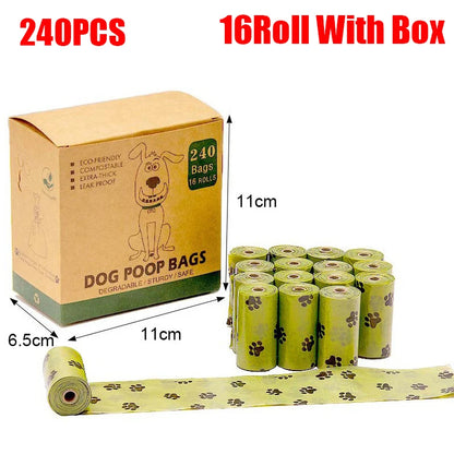 EPI Pet Biodegradable Dog Poop Bags Biobase Scented Pet Poop Bags with Holder Extra Thick Leakproof Dog Poop Bags with Dispenser